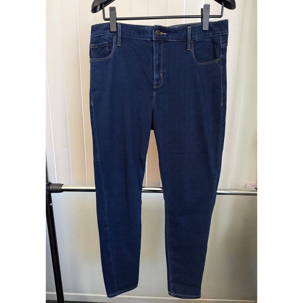 Women’s Old Navy Rockstar Super Skinny High Rise Dark Blue Jeans Size 14